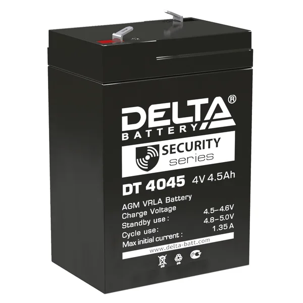 Аккумулятор DELTA 4.5 Ач, 70x47x100
