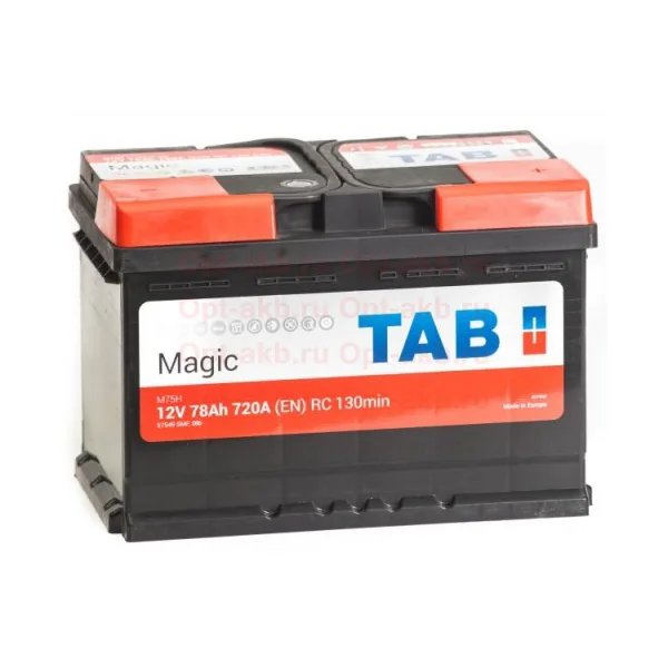 Аккумулятор TAB Magic 78 Ач 750 А (EN), обратная полярность, LN3